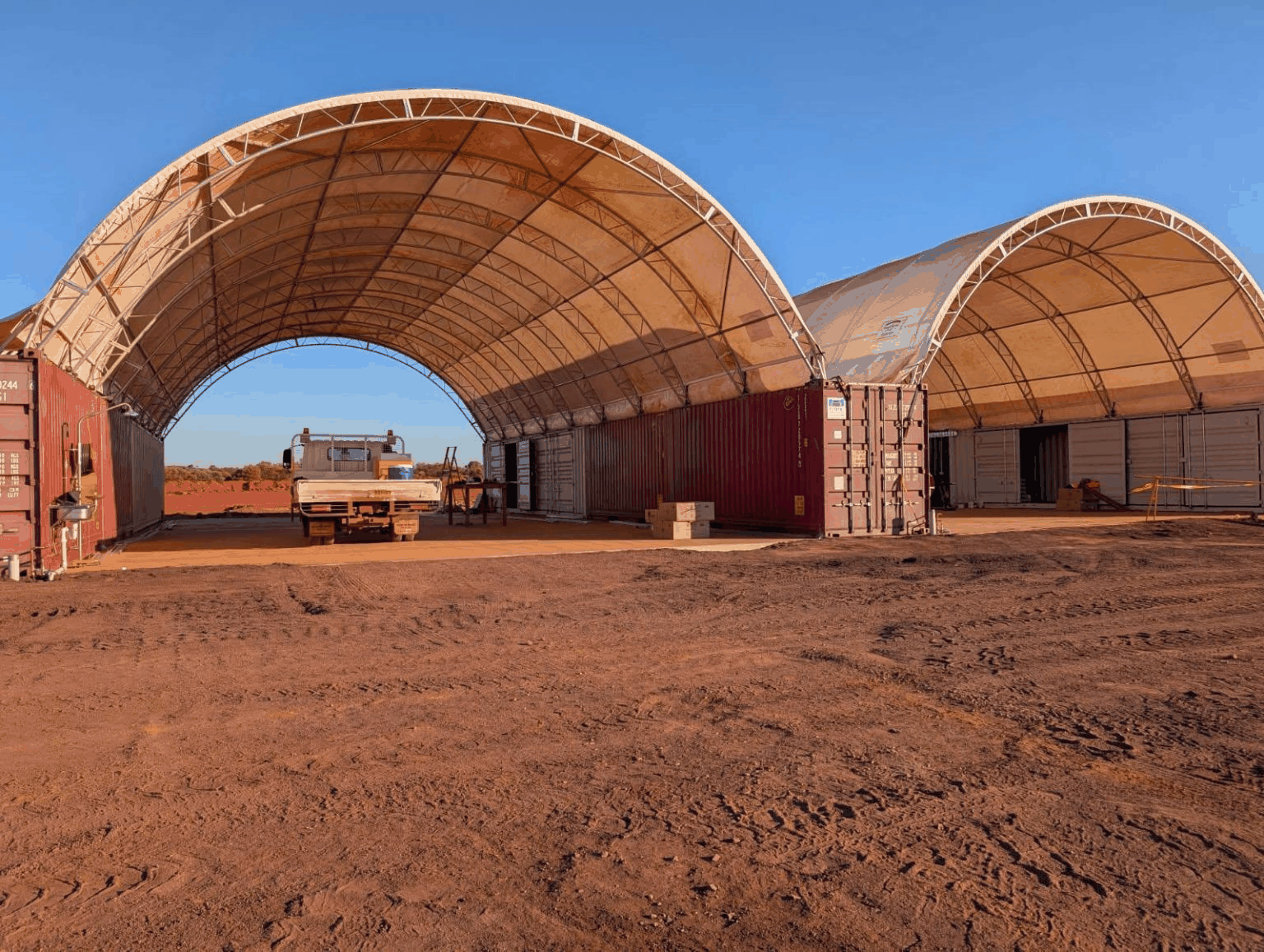 12m Wide x 24m Long – Double Truss Dome Shelter